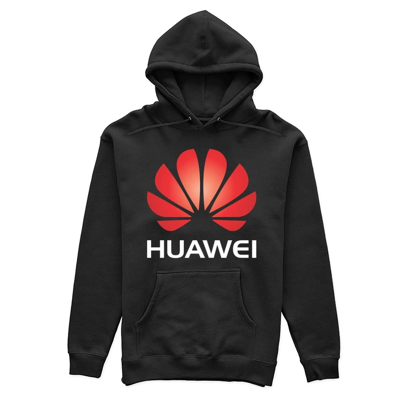 Huawei Red Corporate Logo Design Female Pullover Hoodie