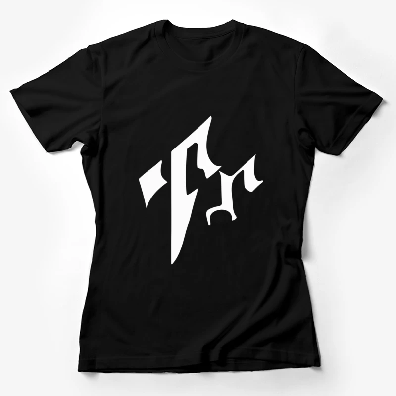 Stilistische gotische Initialen Damen T-Shirt