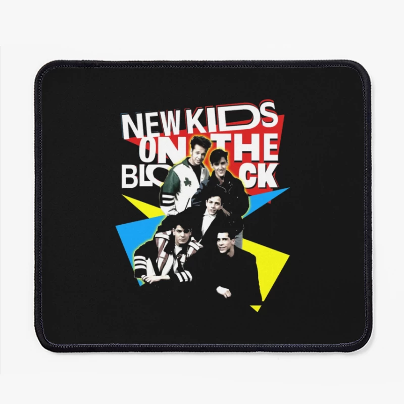 New Kids On The Block Retro Album Art Design Mouse Pad