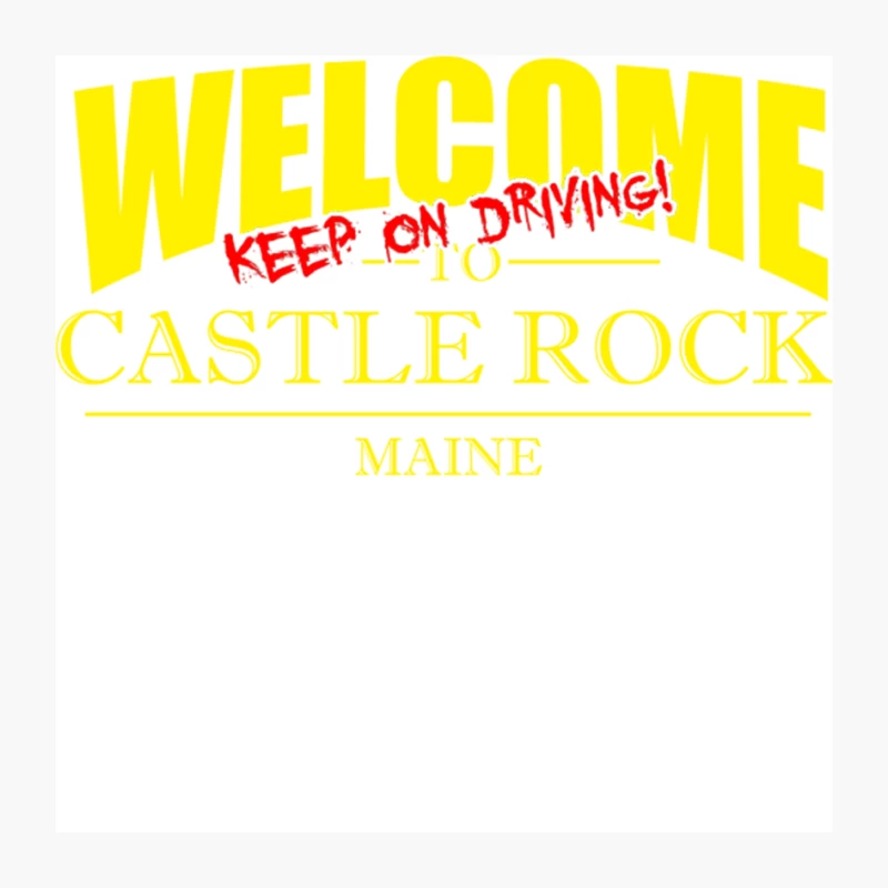 Welcome to Castle Rock, Maine Pin