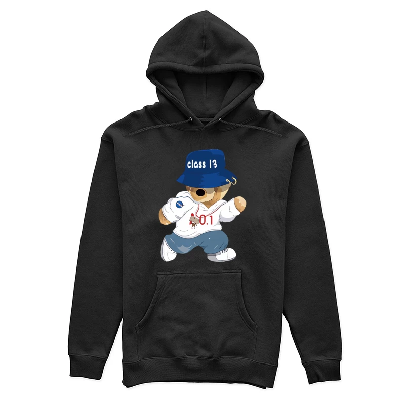 Teddybär mit Hut und lässiger Kleidung Damen Pullover Hoodie
