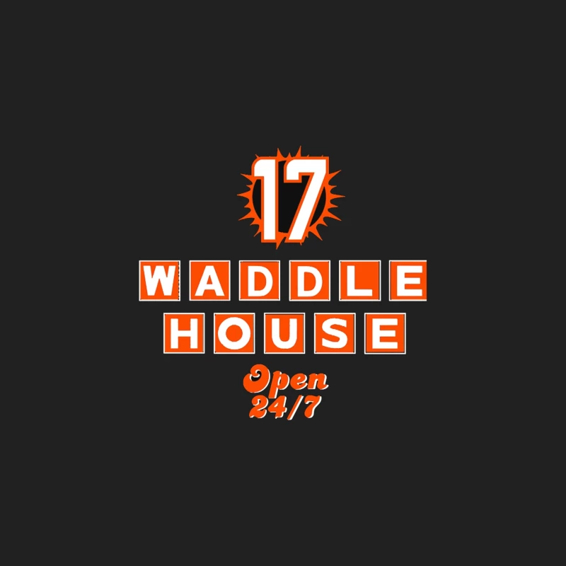 Waddle House 24/7 Restaurant Logo Design Bucket Hat