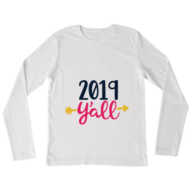 Design coloré pour 2019 Femme Manches Longues T-Shirt