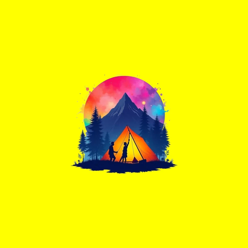 Camping Adventure under the Stars iPhone Case