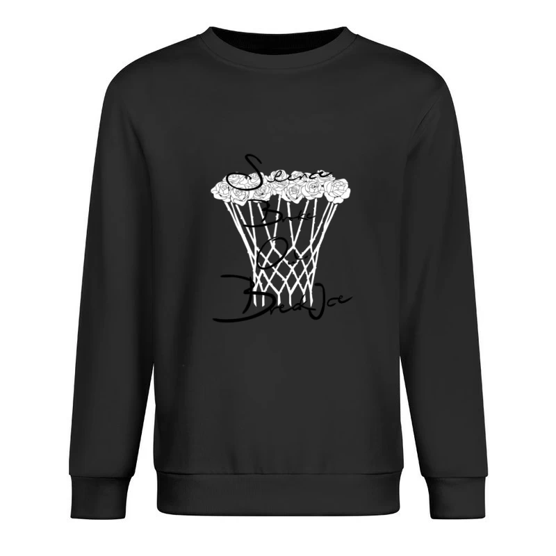 Panier de roses avec design textuel Homme Sweat-shirt à enfiler