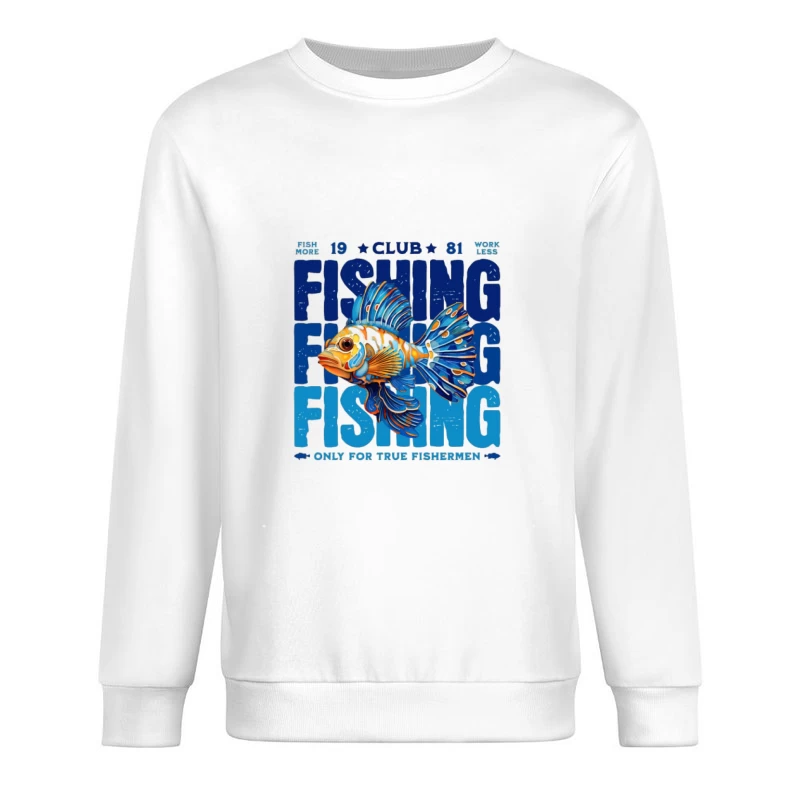 Design de poisson pour club de pêche Homme Sweat-shirt à enfiler