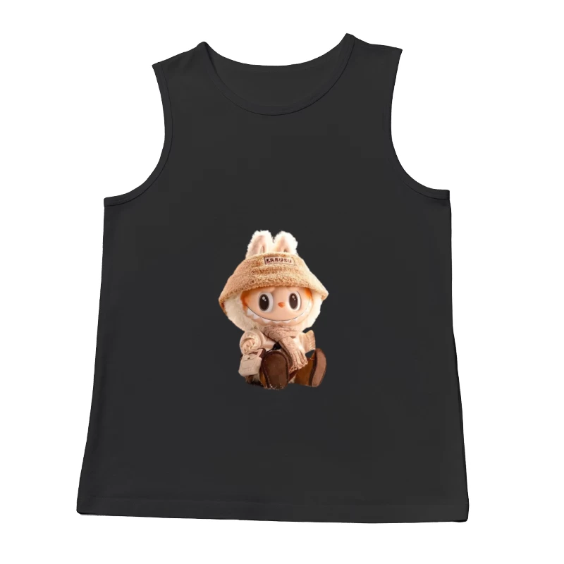 Niedliche Winter-Puppe mit Mütze Herren Tanktops