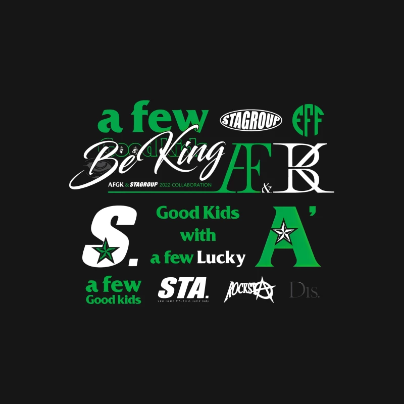 Ein kreativer Mix aus Schriftarten und Slogans Herren T-Shirt