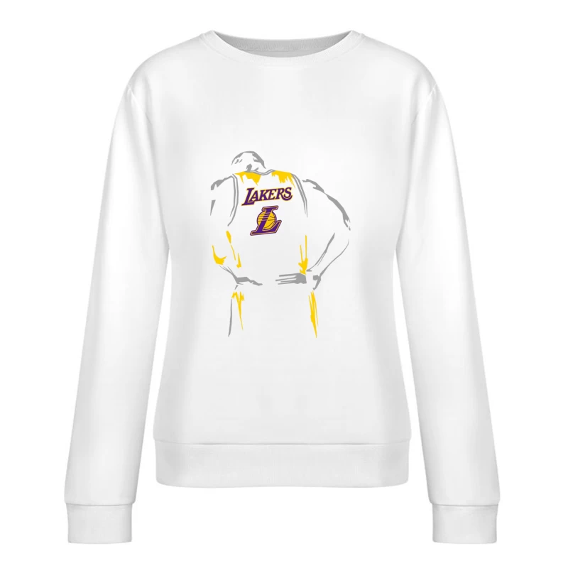 Lakers Basketball-Silhouette Damen Pullover Sweatshirt
