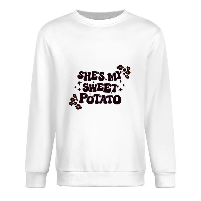 Niedlicher Spruch mit Süßkartoffel-Motiv Herren Pullover Sweatshirt