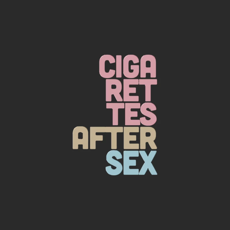 Cigarettes After Sex  Exclusive Typographic Design Baseball Cap