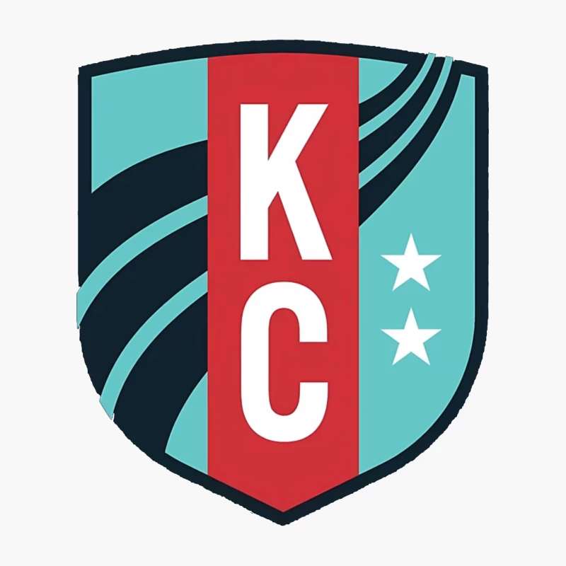 KC Sports Shield Logo with Stars Cotton Tote Bag