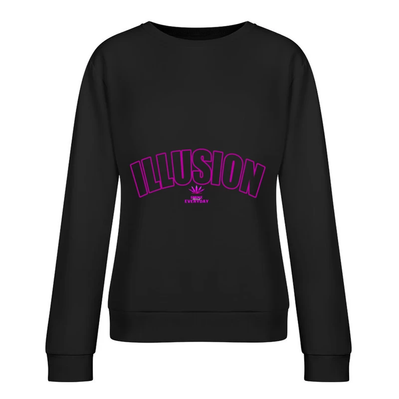 Illusion Smoke Everyday Female Pullover Sweatshirt