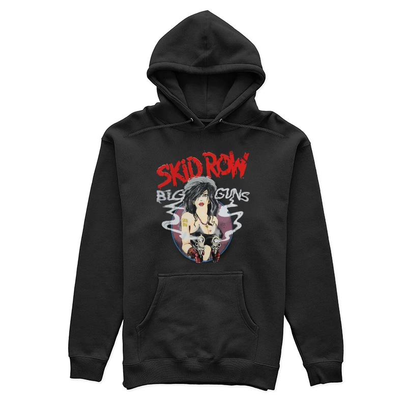 Skid Row Big Guns Vintage Rock Band Artwork Female Pullover Hoodie