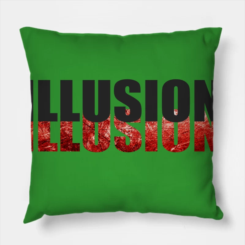 Artistic Representation of Illusion Throw Pillow