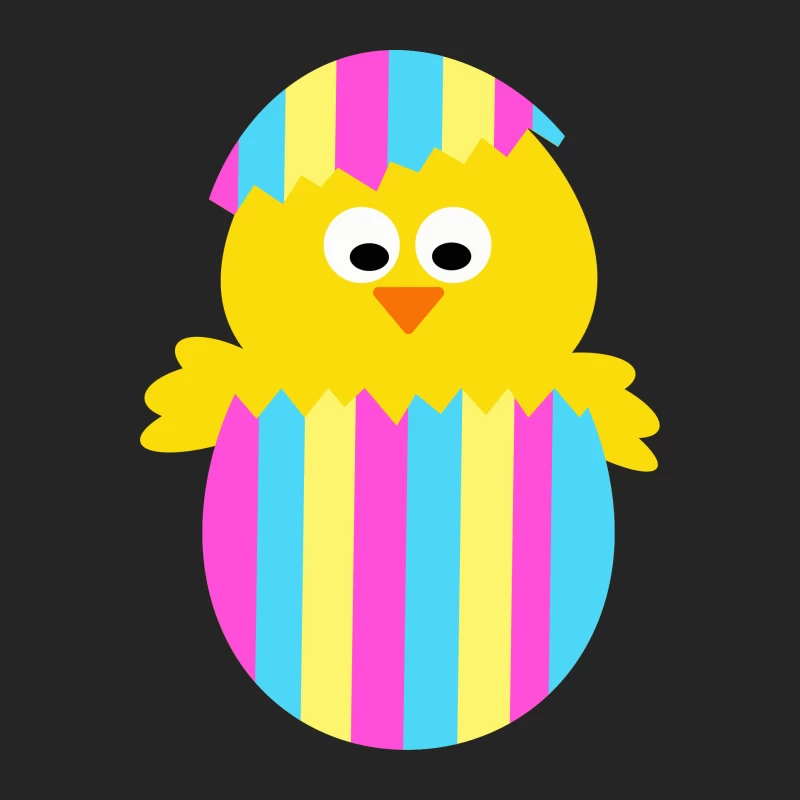 Poussin dans un coquillage coloré Homme Sweat-shirt à enfiler