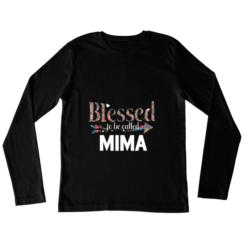 Béni Mima Design de T-Shirt Femme Manches Longues T-Shirt