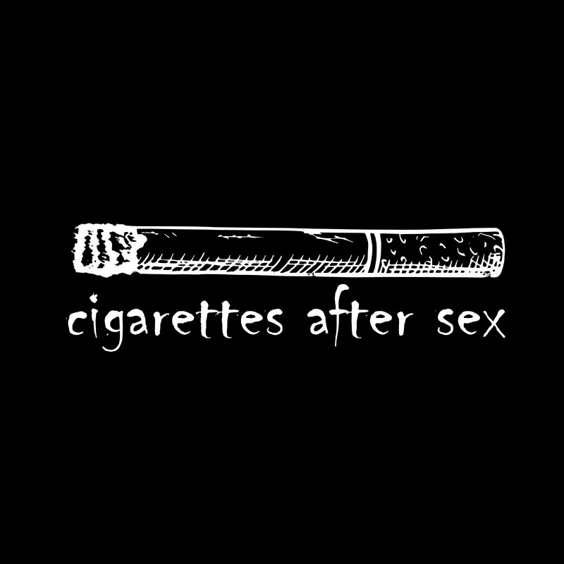 Cigarettes After Sex Logo White Tapestry