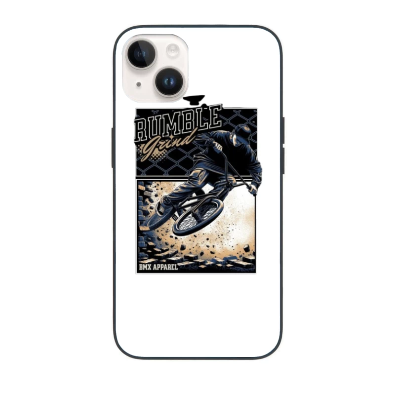 Rumble Yard BMX Action Sports Apparel Illustration iPhone Case