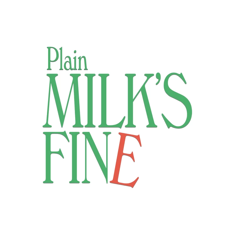 Plain Milk's Fine Typography Design Mouse Pad