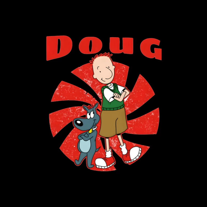 Doug and Porkchop: Classic Nickelodeon Cartoon Characters Pin