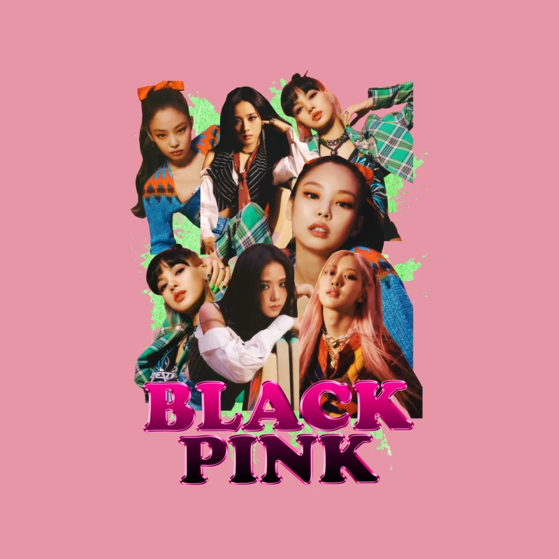 BLACKPINK Music Group Collage Mouse Pad
