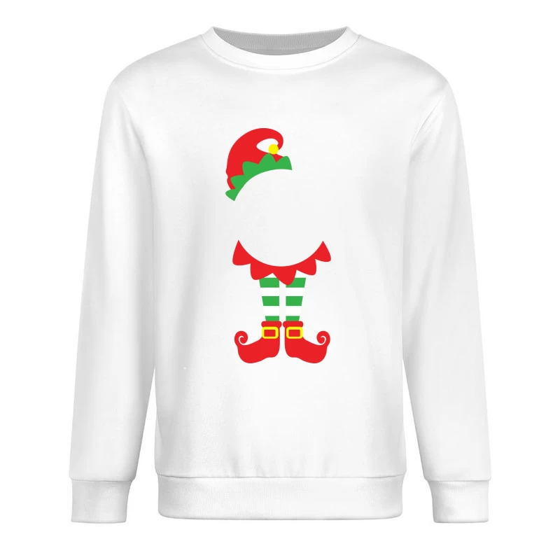 Déguisement d'elfe de Noël coloré Homme Sweat-shirt à enfiler