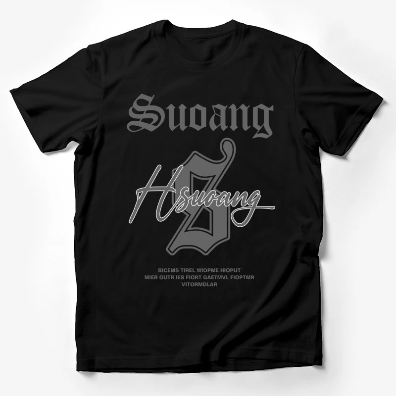 Gothic Typografie Design Herren T-Shirt