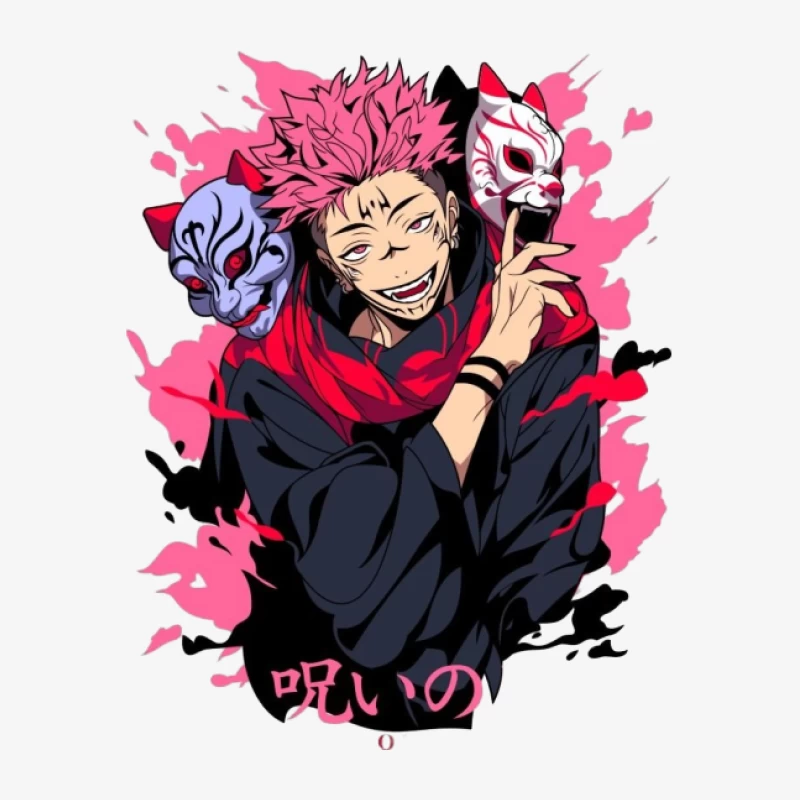Anime-Charakter mit Masken Damen Pullover Sweatshirt