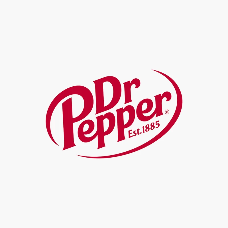 Dr Pepper Classic Red Logo Design - Established 1885 Cotton Tote Bag