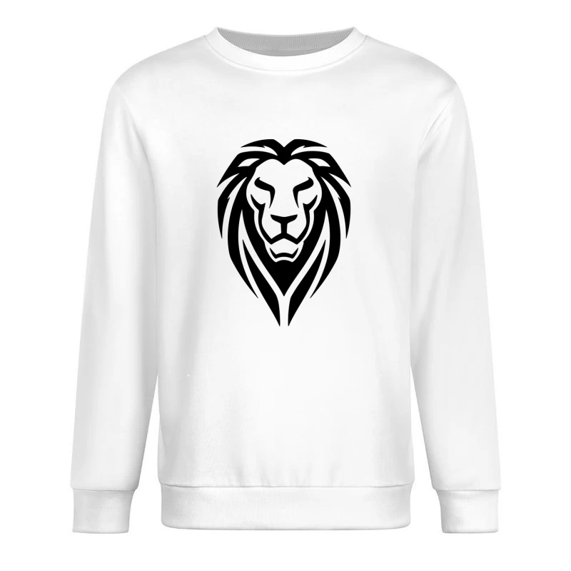 Lion Head Tattoo Tribal Male Pullover Sweatshirt