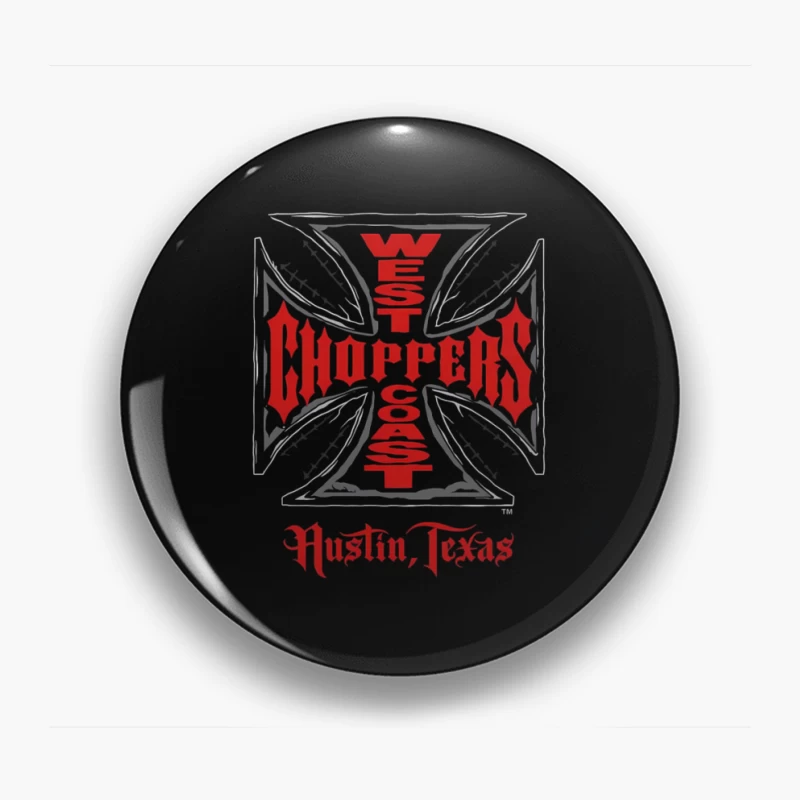 West Coast Choppers Austin Texas Custom Motorcycle Logo Pin