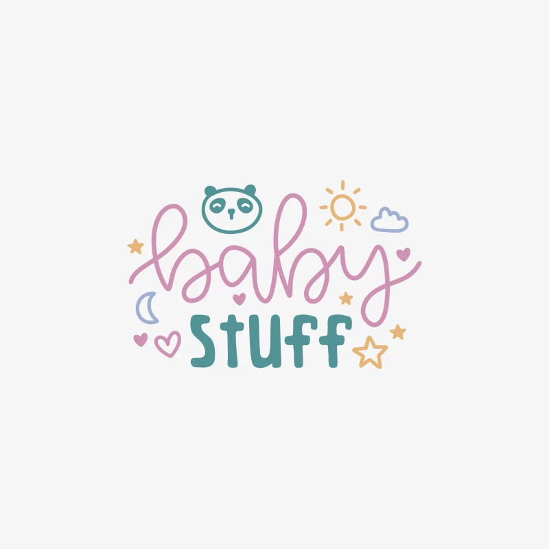 Design mignon pour bébé avec motifs étoile et soleil Femme Sweat-shirt à enfiler