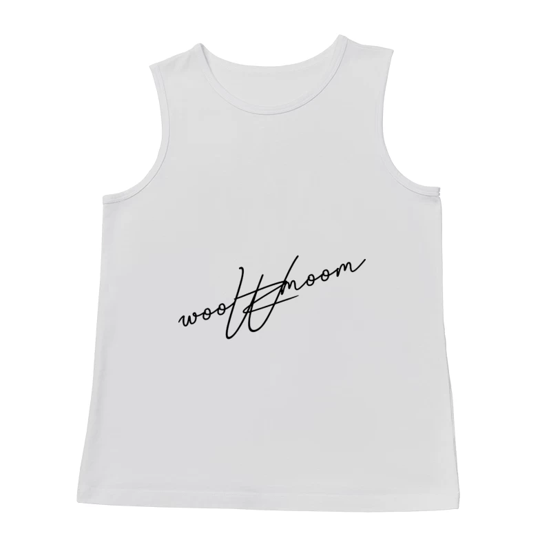Wolkenmond-Design mit Schriftzug Herren Tanktops