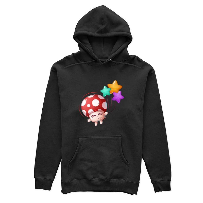 Champignon flottant avec des ballons étoilés Femme Sweat à capuche