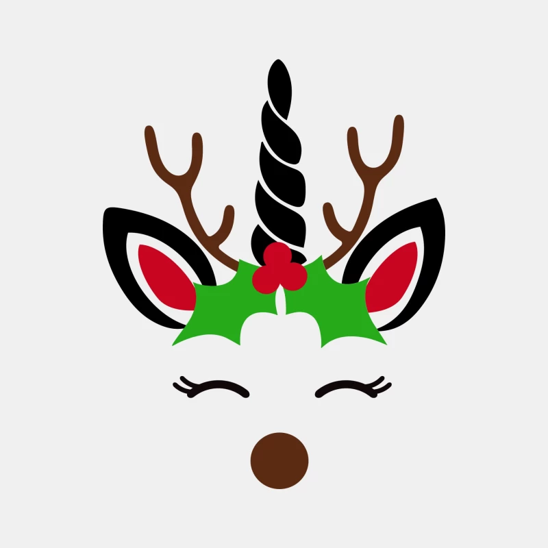 Licorne de Noël avec bois de renne Homme Débardeur
