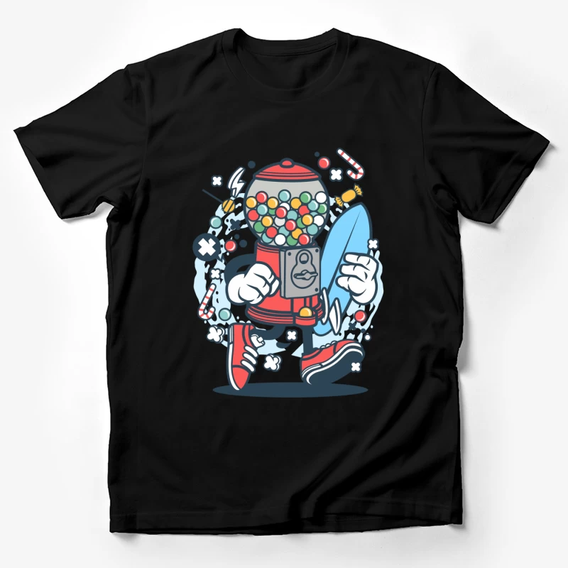 Distributeur de bonbons avec planche de surf Homme T-Shirt