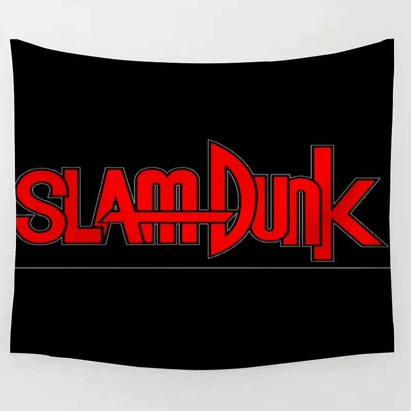Slam Dunk Logo - Basketball Anime Tapestry