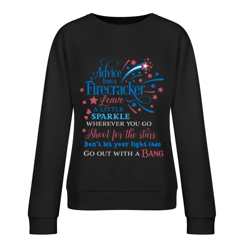 Conseils d'un pétard: Éclat, étoiles et explosion Femme Sweat-shirt à enfiler