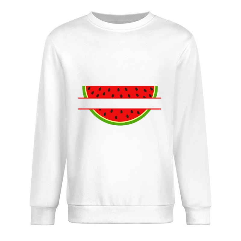 Logo de pastèque coloré et moderne Homme Sweat-shirt à enfiler