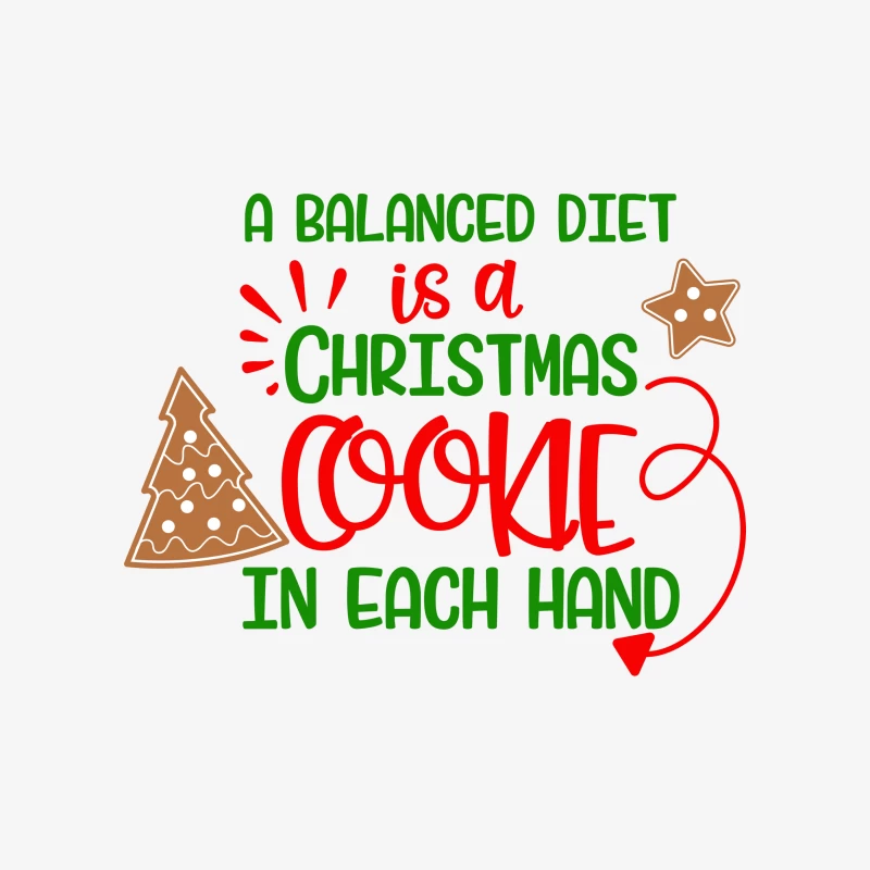 Humour de Noël: Cookies pour une alimentation équilibrée Homme Sweat-shirt à enfiler