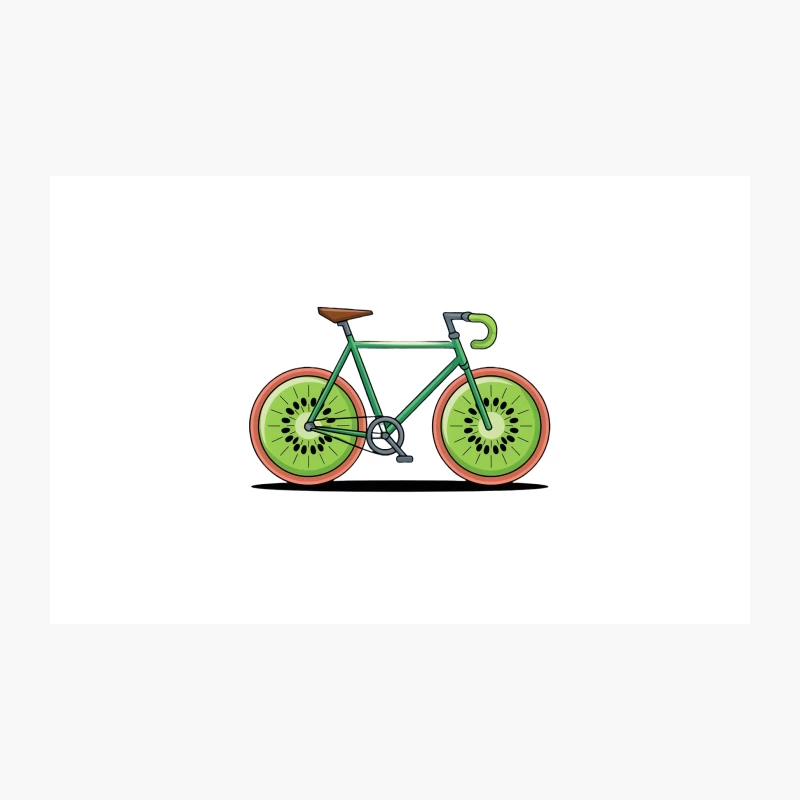 Creative Kiwi Bicycle Illustration Travel Mug