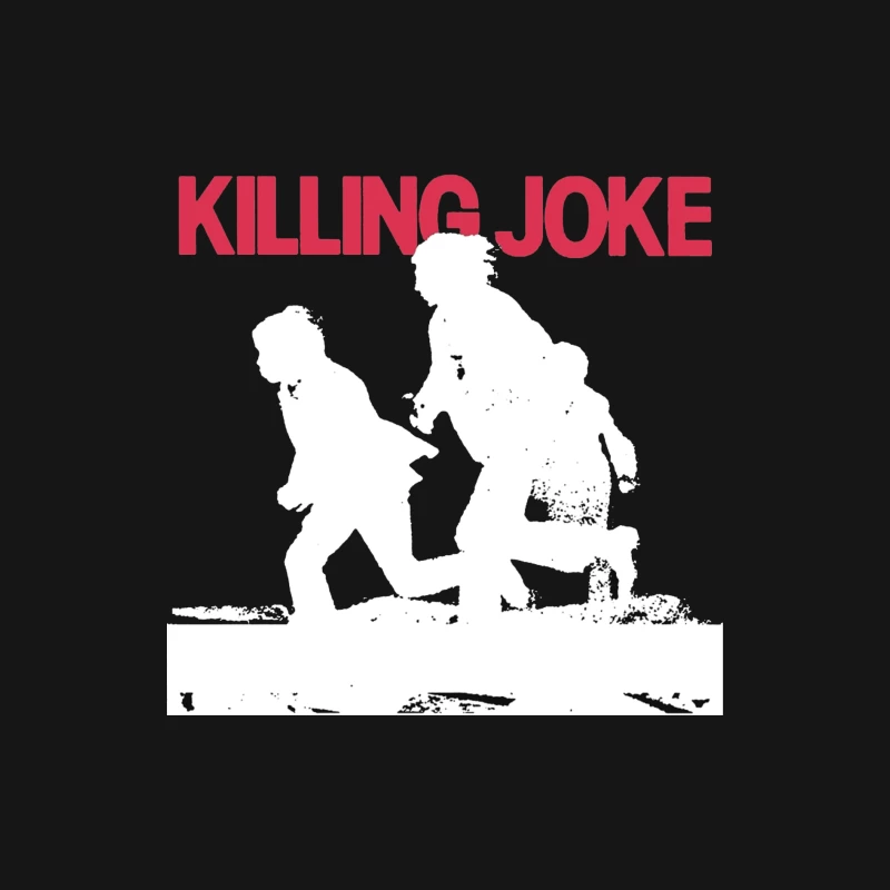 Killing Joke Post-Punk Album Cover with White Silhouettes Female Long Sleeve T-Shirt