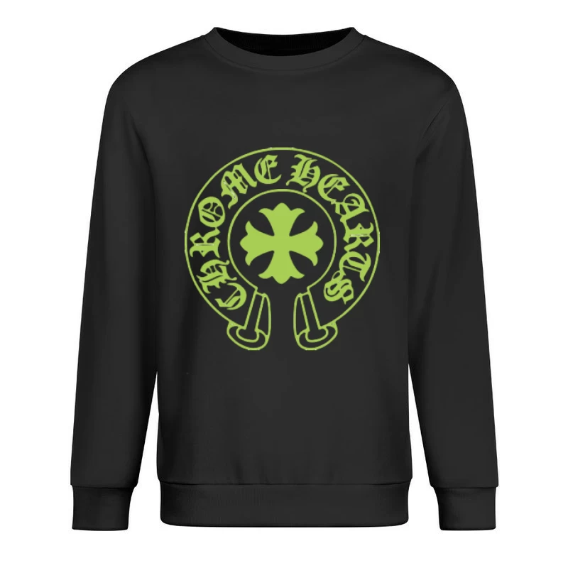 Chrome Hearts Logo in Grüneintönung Herren Pullover Sweatshirt