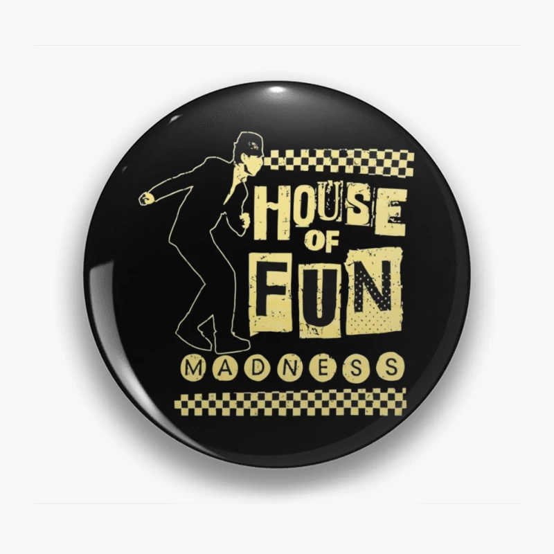 Madness - House of Fun Vintage Band Logo Design Pin