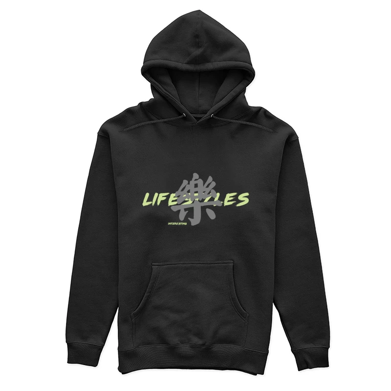 Lifestyles Design mit Schriftzeichen Damen Pullover Hoodie