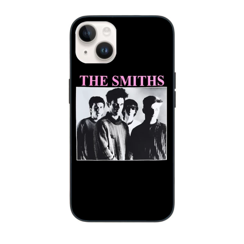 The Smiths Classic Black and White Band Album Cover from the 1980s iPhone Case