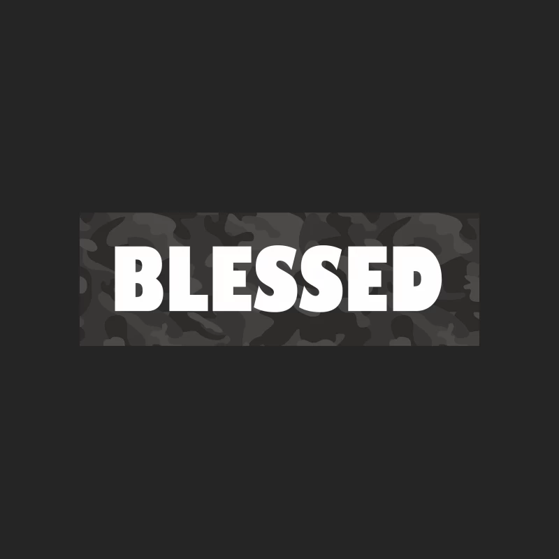 Blessed Camouflage Design Female Pullover Sweatshirt