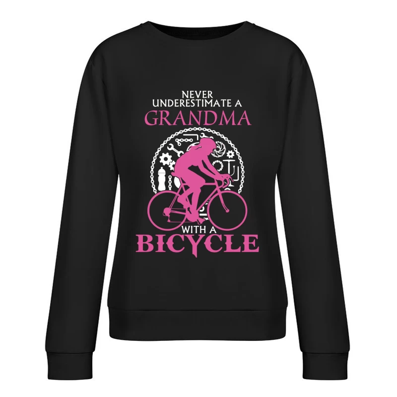 Grand-mère cycliste audacieuse Femme Sweat-shirt à enfiler