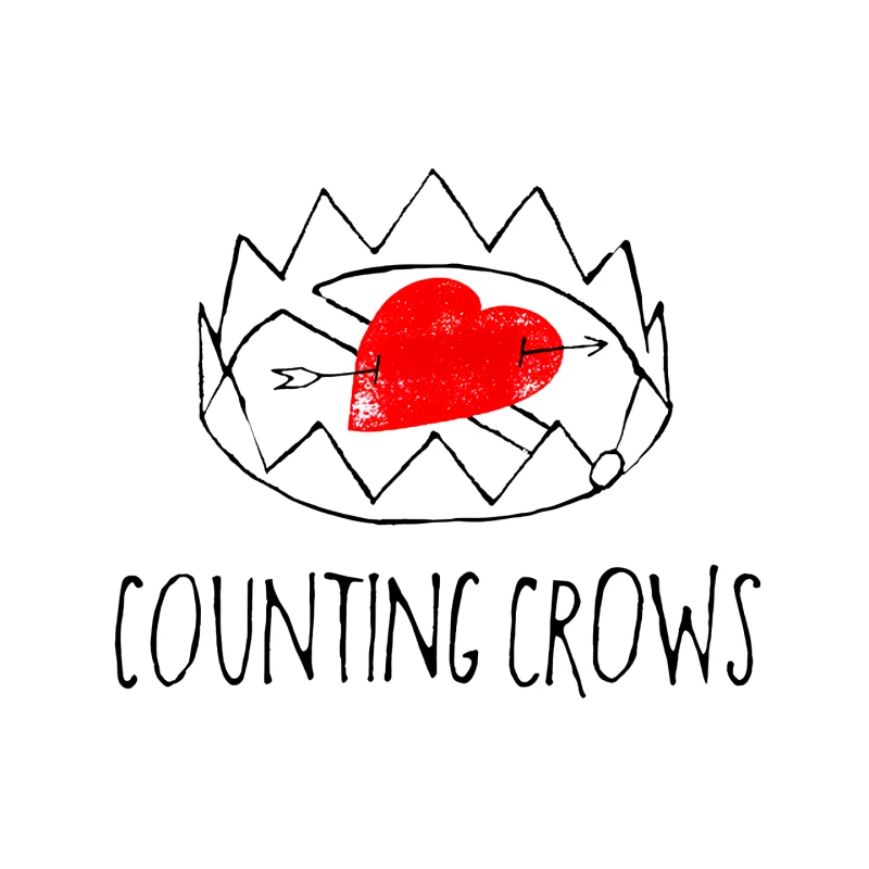 Counting Crows White Love Trap Mouse Pad